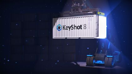 Rendering mit Aufschrift KeyShot 8