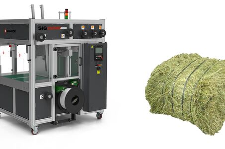 Heute lassen sich mit den Anlagen mit einer einheitlichen Technik unterschiedlichste Produkte bis hin zu Heuballen packen.