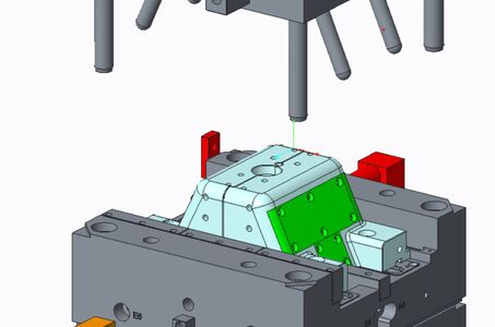 Die Tool Design Extension für PTC Creo unterstützt den Anwender bei der Konstruktion der Spritzgussform mit all ihren Bestandteilen.