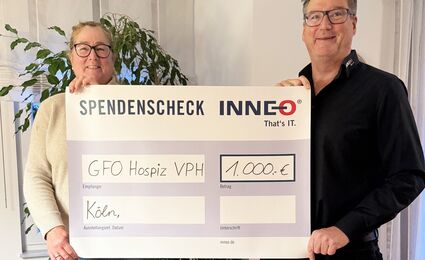 Spendenübergabe an GFO Hospiz Vinzenz Pallotti